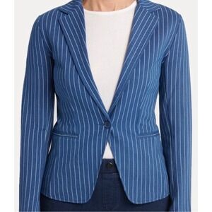 Betabrand Transcendent NEW NWT Aegean Striped‎ Button Front Blazer Jacket Medium